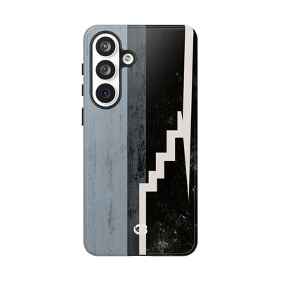 Grey Tough Phone Case for Samsung - Industrial Concrete Void