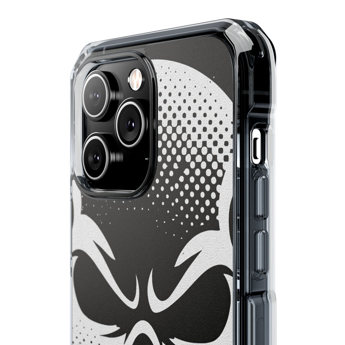 Phantom Halftone · Clear Impact Magnetic Phone Case for iPhone ·  Black