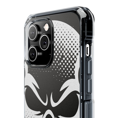 Phantom Halftone · Clear Impact Magnetic Phone Case for iPhone ·  Black