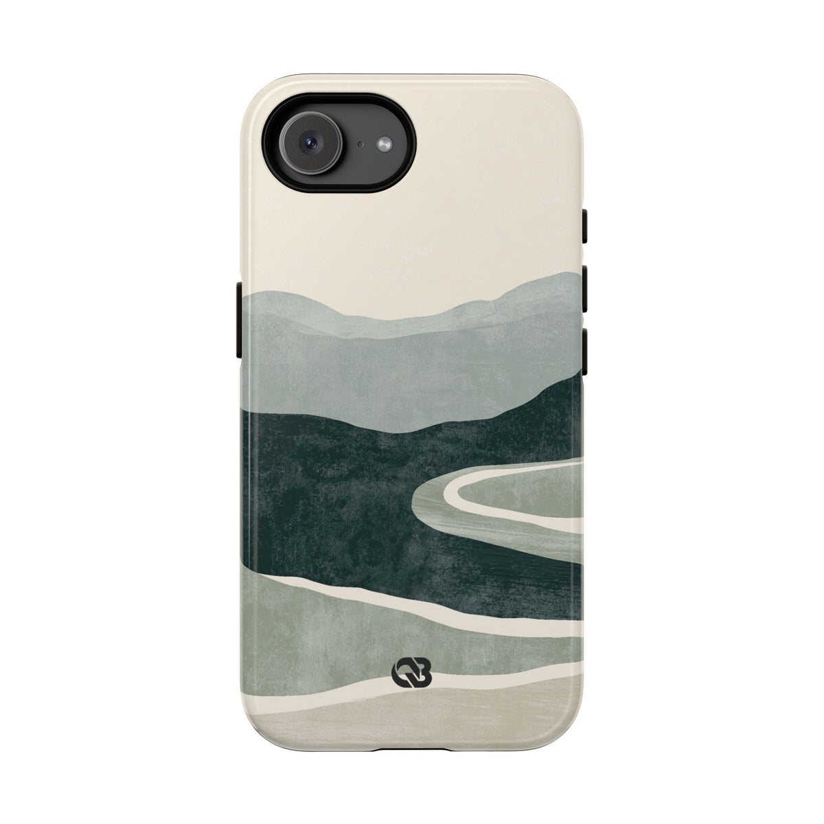 Muted Valley Vista · Tough Phone Case for iPhone · Green
