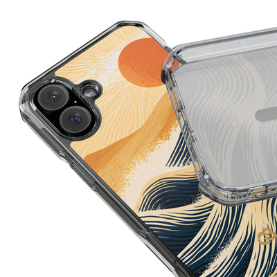 Blue Impact MagSafe Phone Case for iPhone - Kyoto Cresting Tide