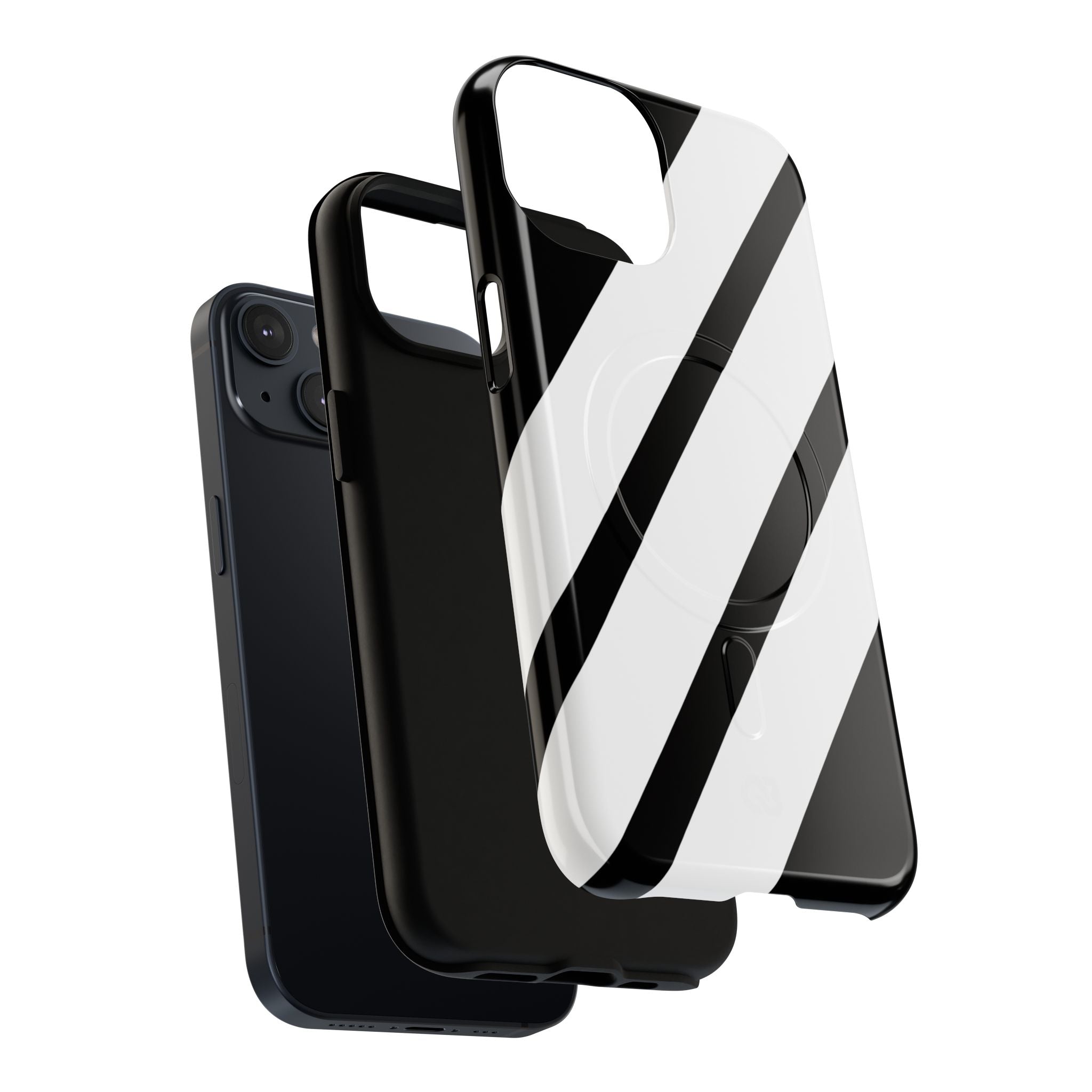 Obsidian White Bars · Tough+ Phone Case for iPhone · Magsafe