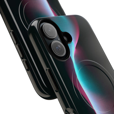 Neon Pixel Flow · Tough 2.0 Magnetic Phone Case for iPhone · Black
