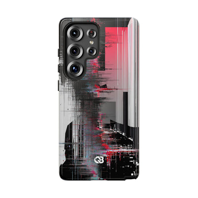 Black Tough Phone Case for Samsung - Crimson Data Leak