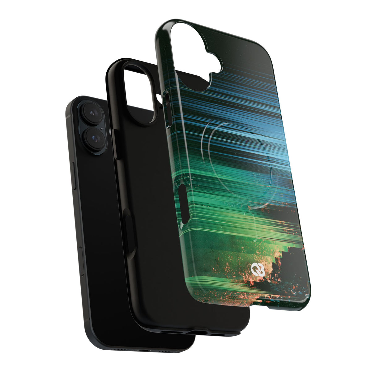 Digital Shoreline Drift · Tough 2.0 Magnetic Phone Case for iPhone · Teal