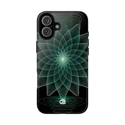 Verdant Harmonic Bloom · Tough Phone Case for iPhone · Black