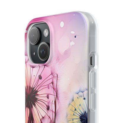 Dandelion Glow iPhone 15 Case - Soft