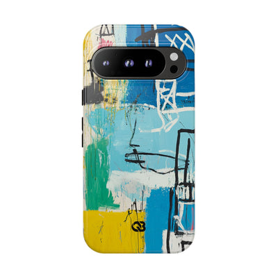 Azure Urban Scribble · Tough Phone Case for Google Pixel