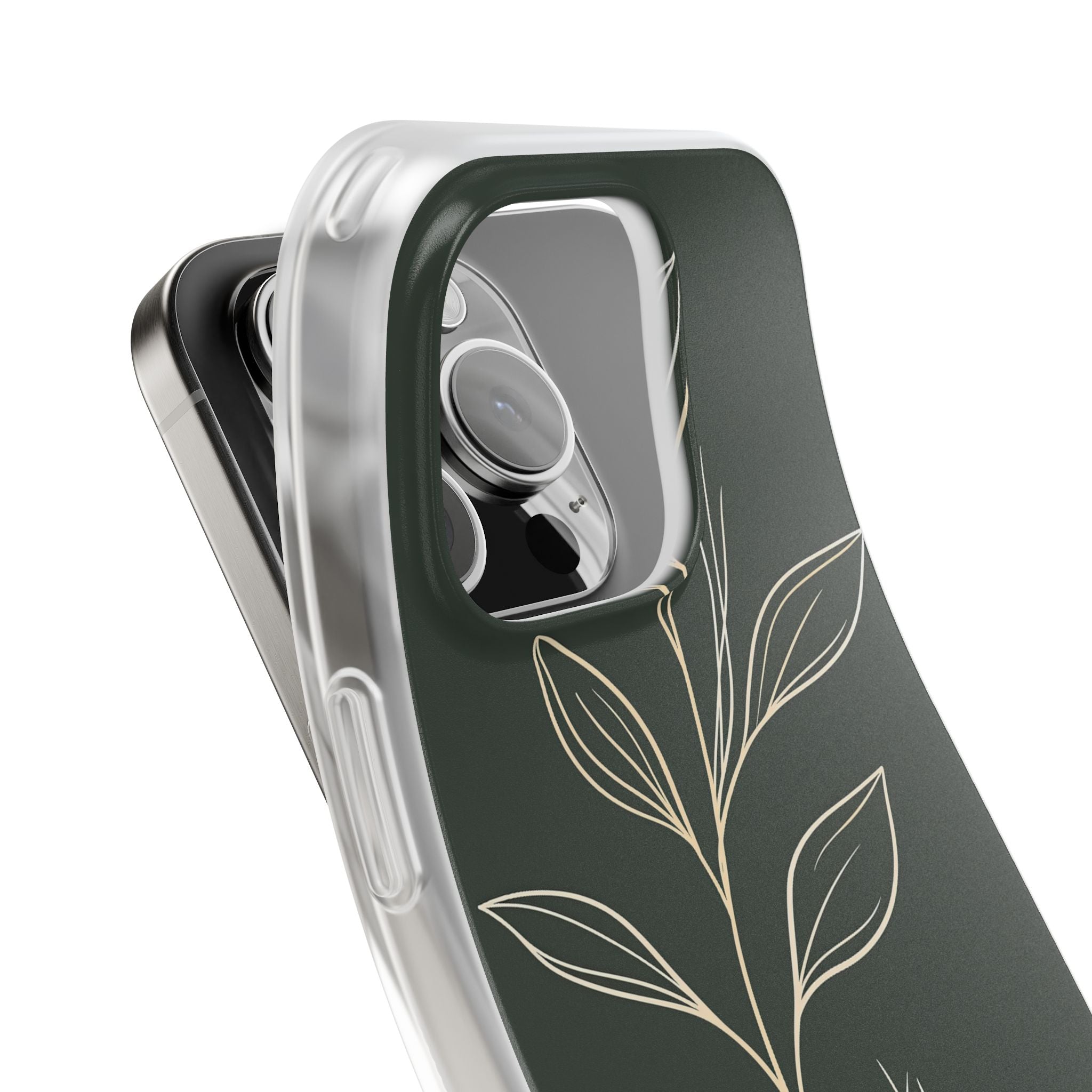 Green Lite Phone Case for iPhone - Deep Moss Willow