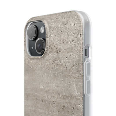 Grey Lite Phone Case for iPhone - Brutalist Stone Grit