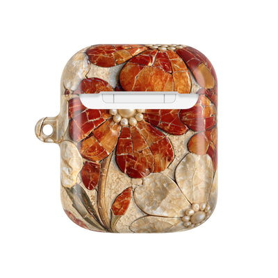 Carnelian Pearl Bloom · Hard Case for AirPods & AirPods Pro · Orange