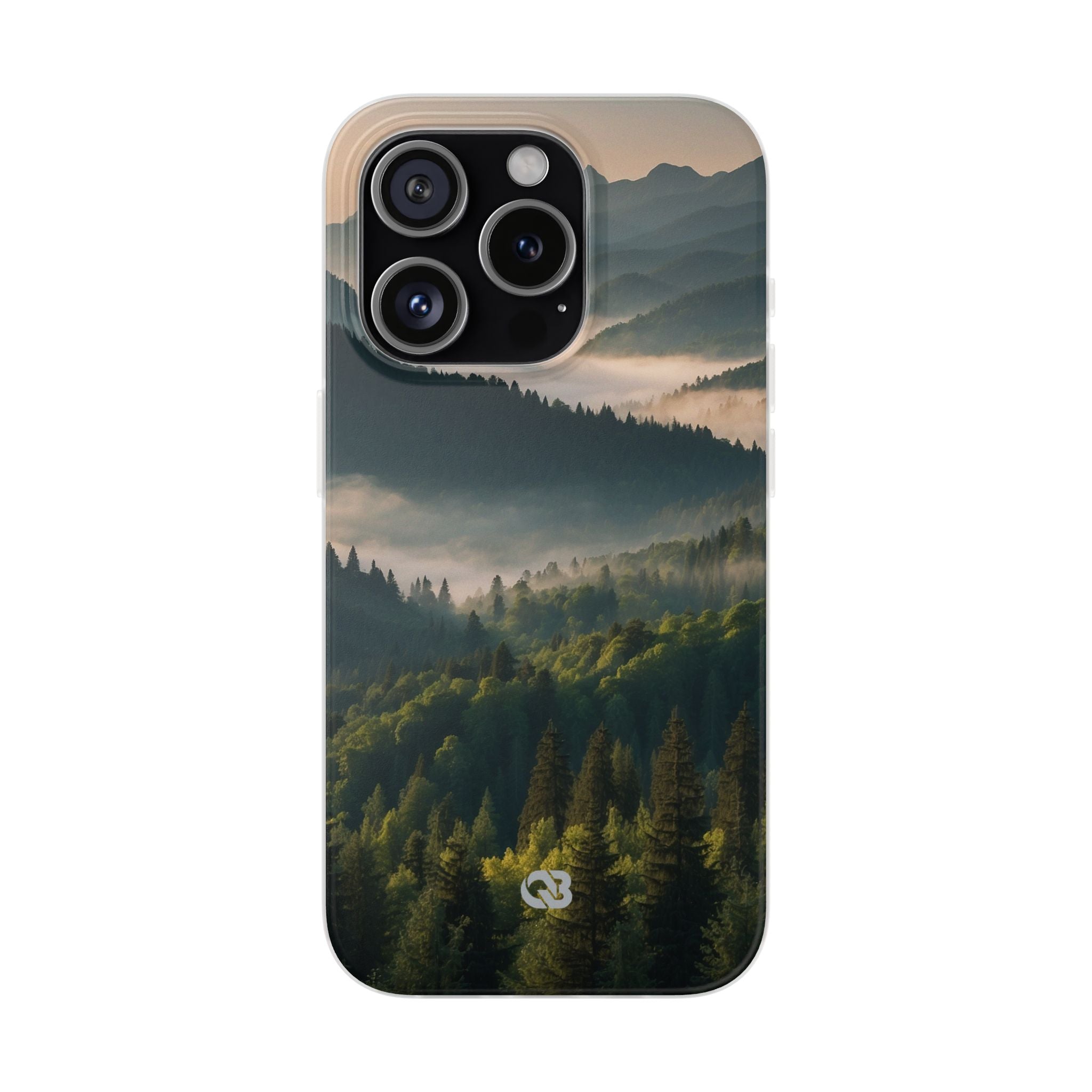 Foggy Mountain Ridge · Soft Phone Case for iPhone