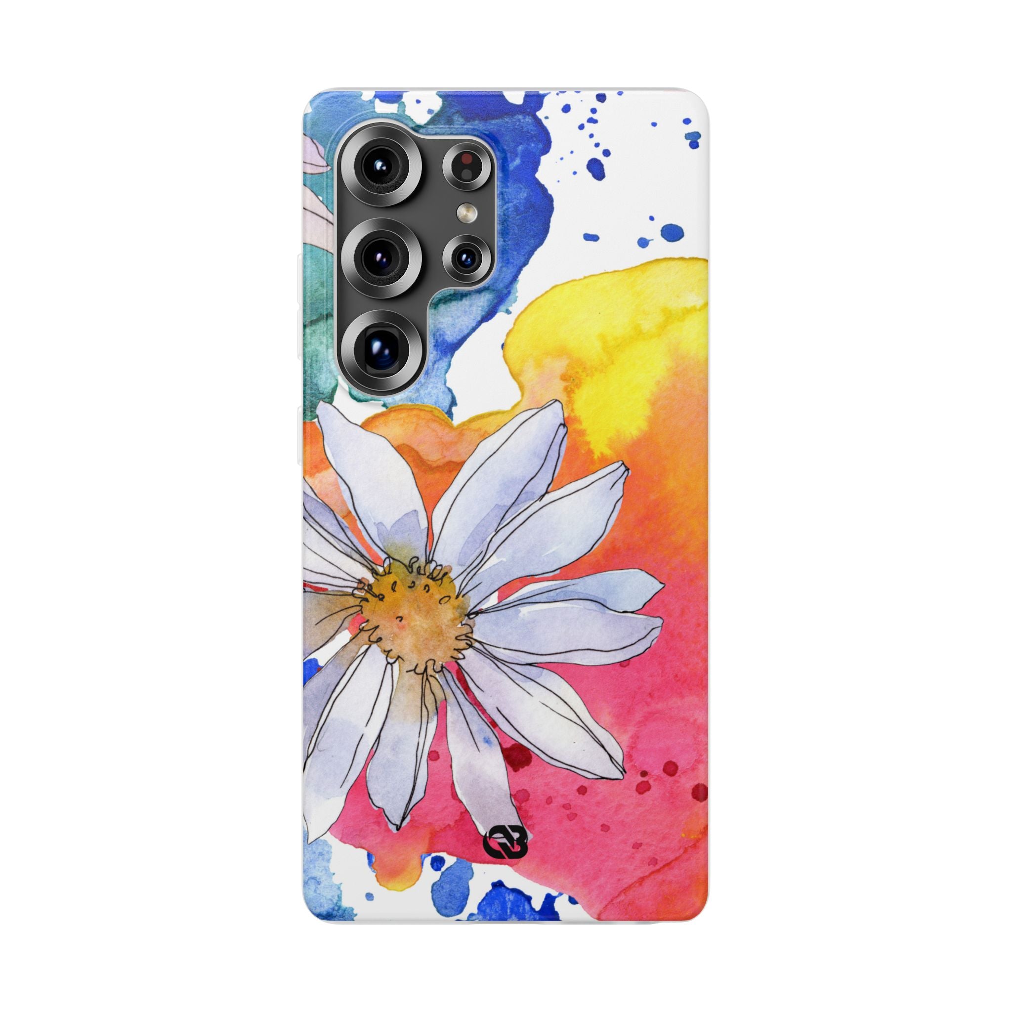 Vivid Bloom Splatter · Soft Handyhülle für Samsung