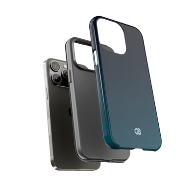 Teal Tough Phone Case for iPhone - Abyss Teal Haze