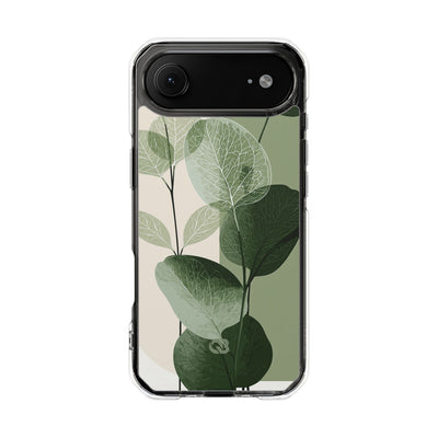 Green Impact MagSafe Phone Case for iPhone - Sage Leaf Skeletals