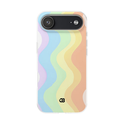 Pastel Ripple Flow · Soft Phone Case for iPhone