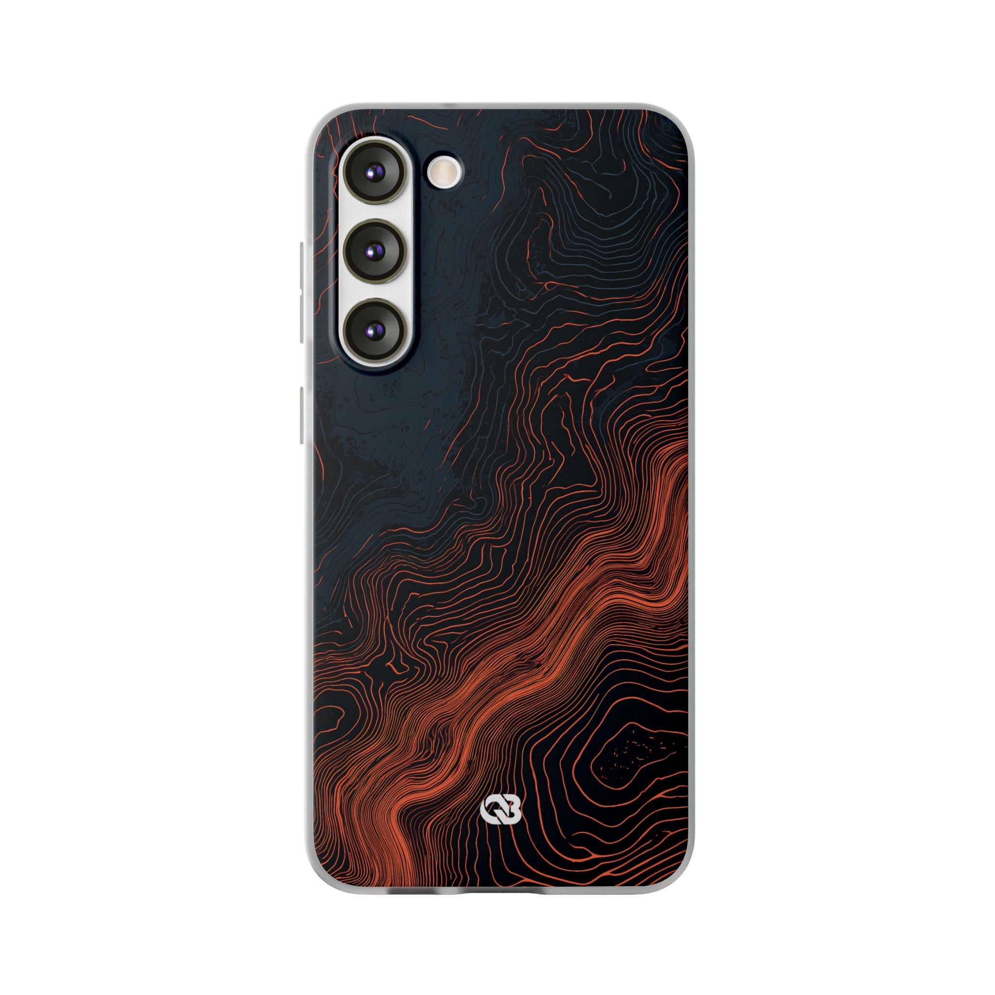 Black Lite Phone Case for Samsung - Volcanic Basalt Map