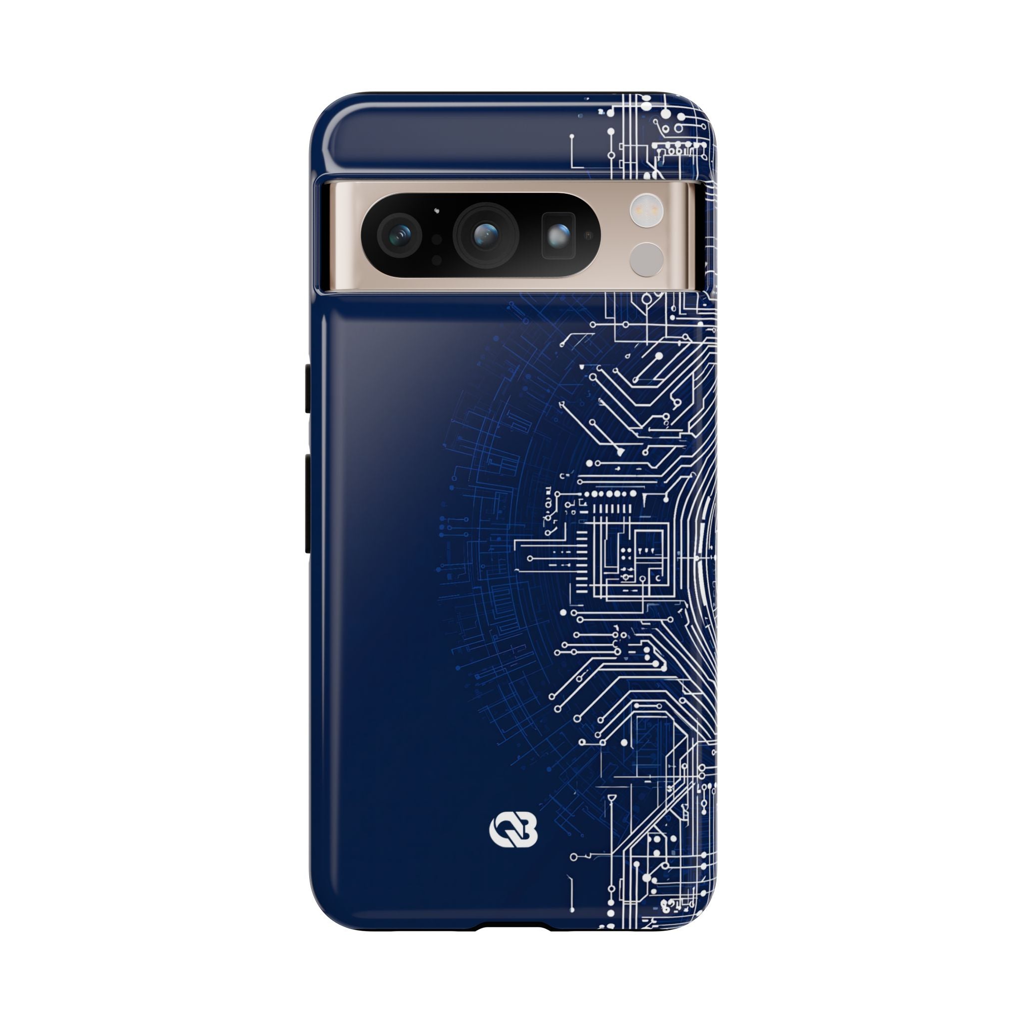 Blue Tough Phone Case for Google Pixel - Cobalt Circuit Logic