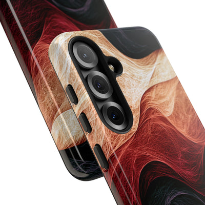 Ember Wave Dispersion · Tough Phone Case for Samsung · Red