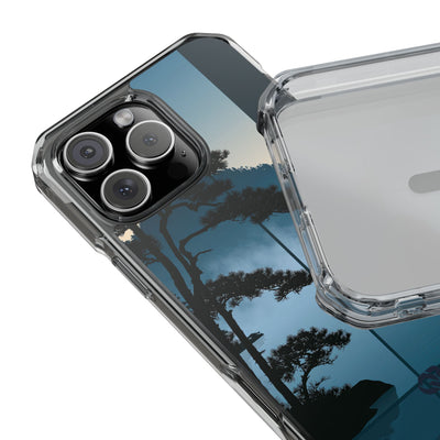 Blue Impact MagSafe Phone Case for iPhone - Kyoto Mist Pine