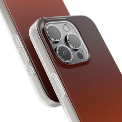Orange Lite Phone Case for iPhone - Obsidian Ember Fade