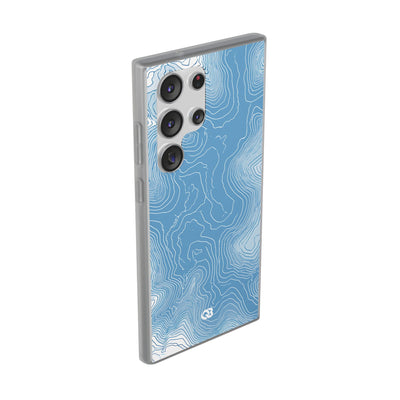 Glacial Basin Topo · Lite Phone Case for Samsung · Blue