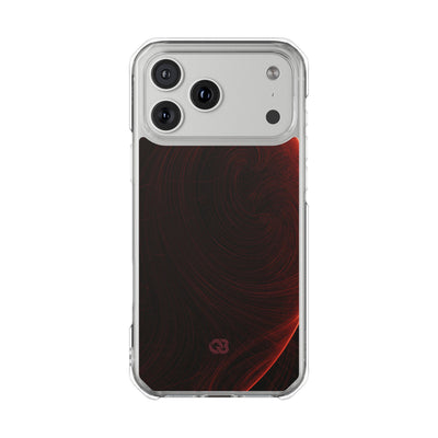 Red Impact MagSafe Phone Case for iPhone - Crimson Flare Flux