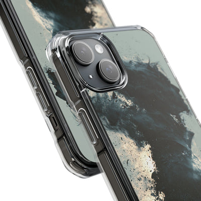 Ashen Dissolution · Clear Impact Magnetic Phone Case for iPhone ·  Black