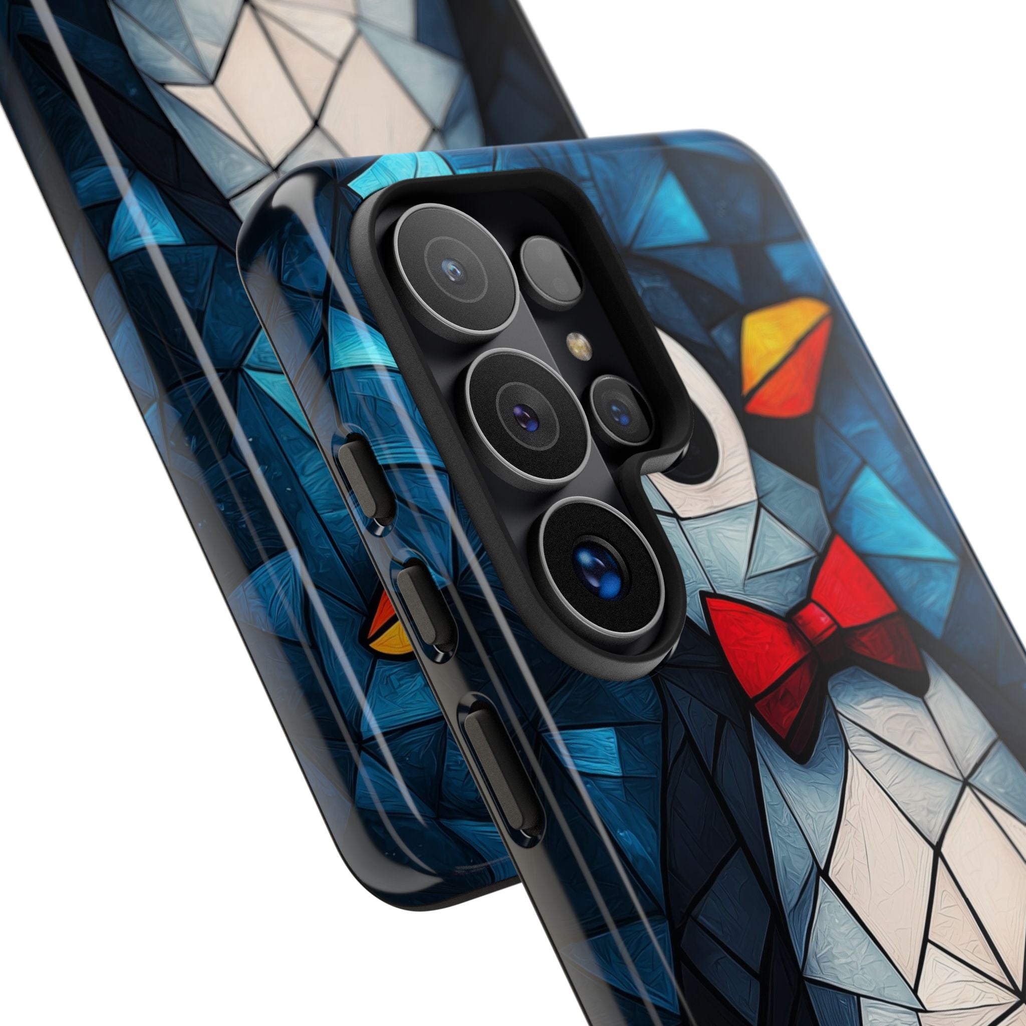 Mosaic Bowtie Penguin · Tough Hoesje voor Samsung