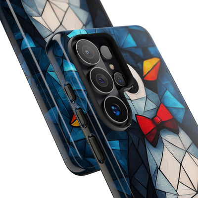 Mosaic Bowtie Penguin · Tough Hoesje voor Samsung