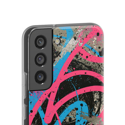 Cyber Splatter Flow · Lite Phone Case for Samsung · Pink