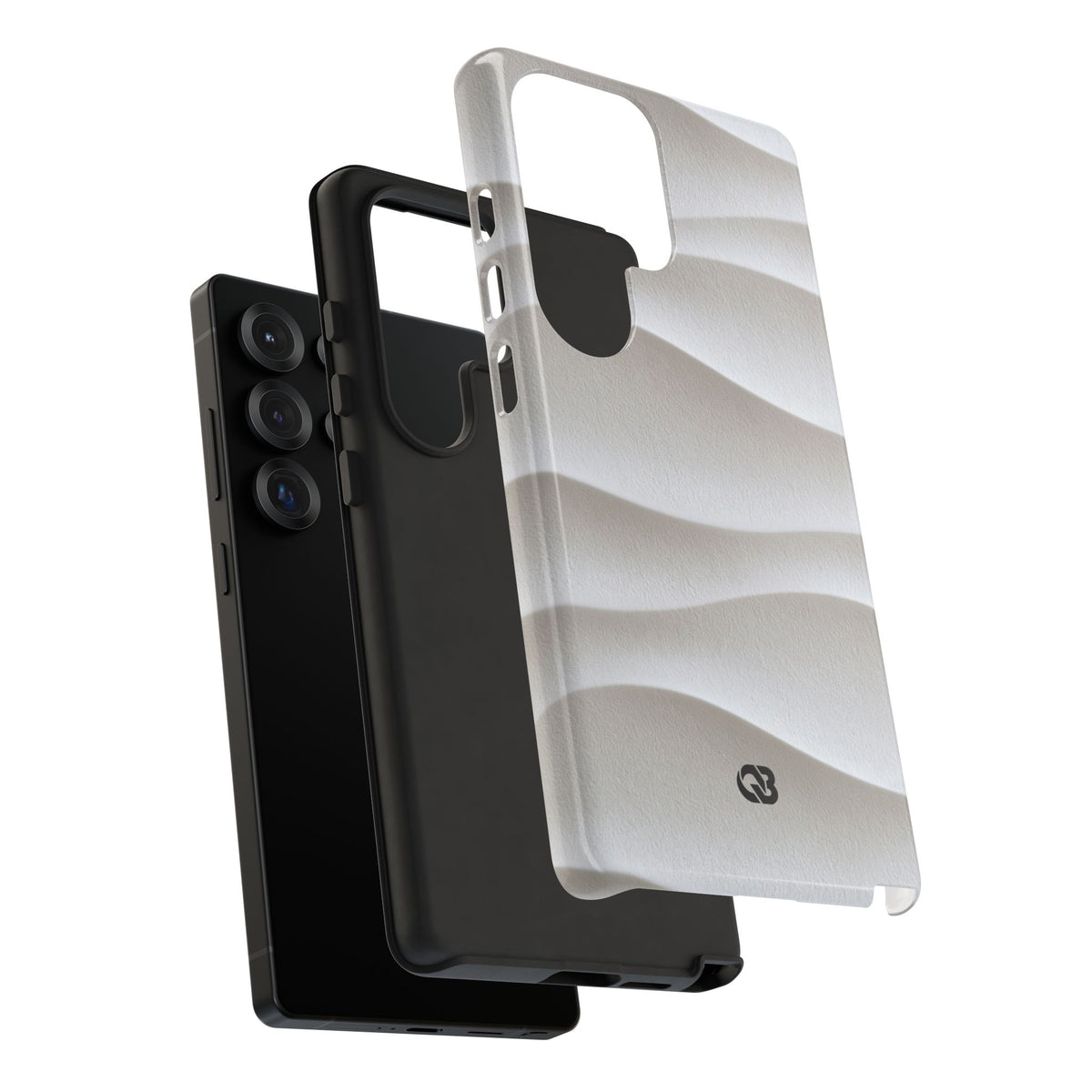 Sculpted Dune Relief · Tough Phone Case for Samsung · White