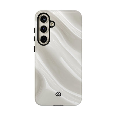 Liquid Enamel Fold · Tough Phone Case for Samsung · White