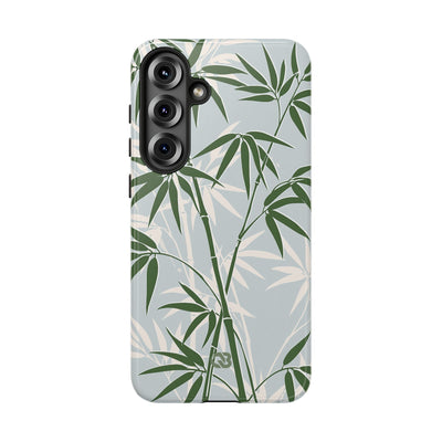 Green Tough Phone Case for Samsung - Kyoto Bamboo Canopy