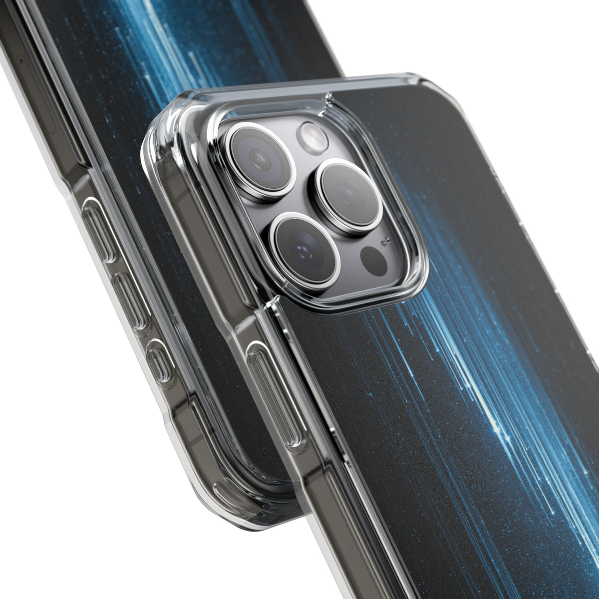 Nocturnal Cascade · Clear Impact Magnetic Phone Case for iPhone ·  Black