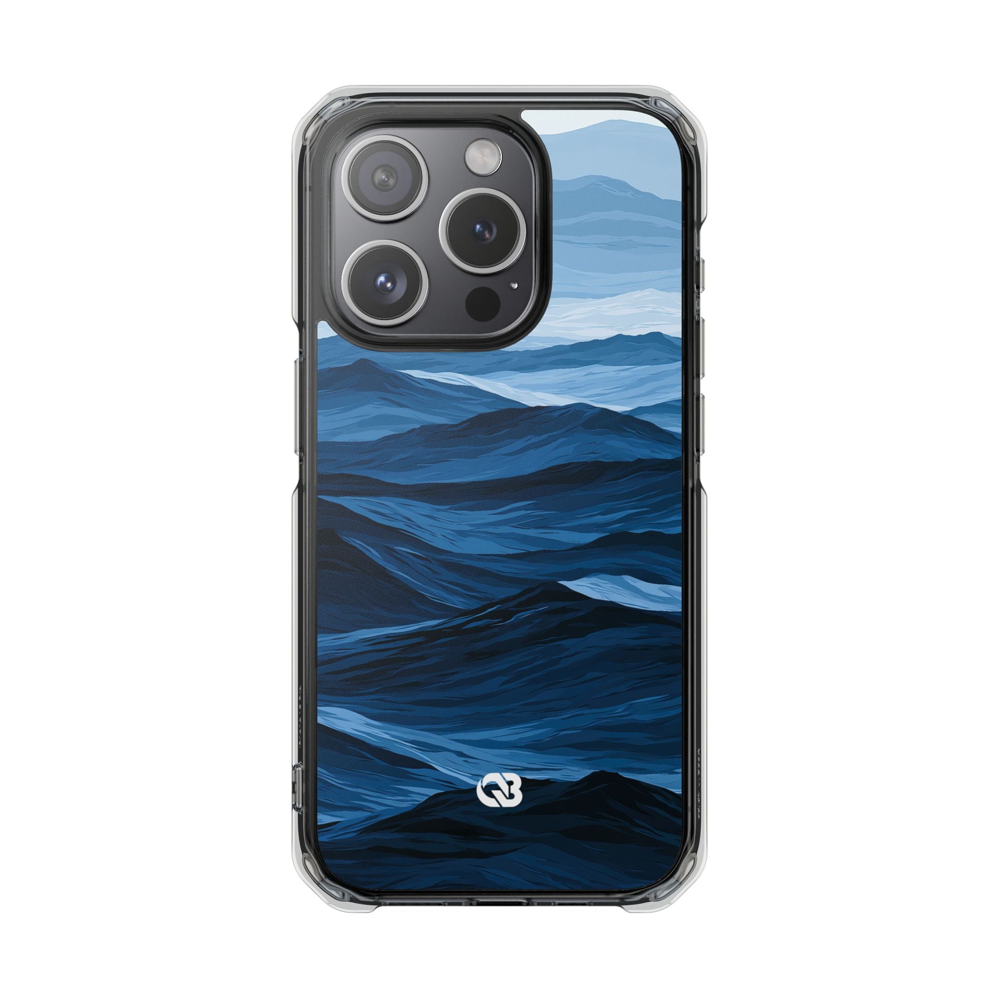 Blue Impact MagSafe Phone Case for iPhone - Cobalt Ridge Tides