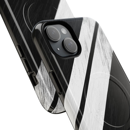 Distressed Stripe Motion iPhone 15 Plus Case - Tough+