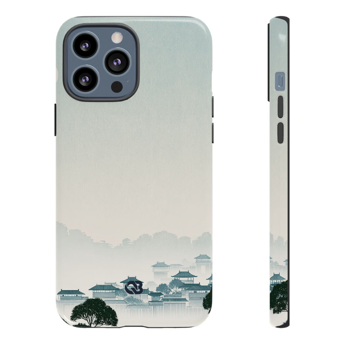 Misty Dynasty Horizon · Tough Phone Case for iPhone · Blue