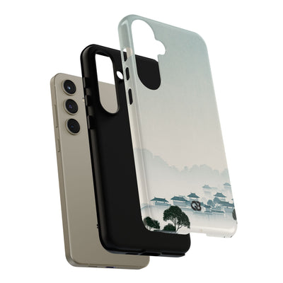 Blue Tough Phone Case for Samsung - Mist Valley Pagoda