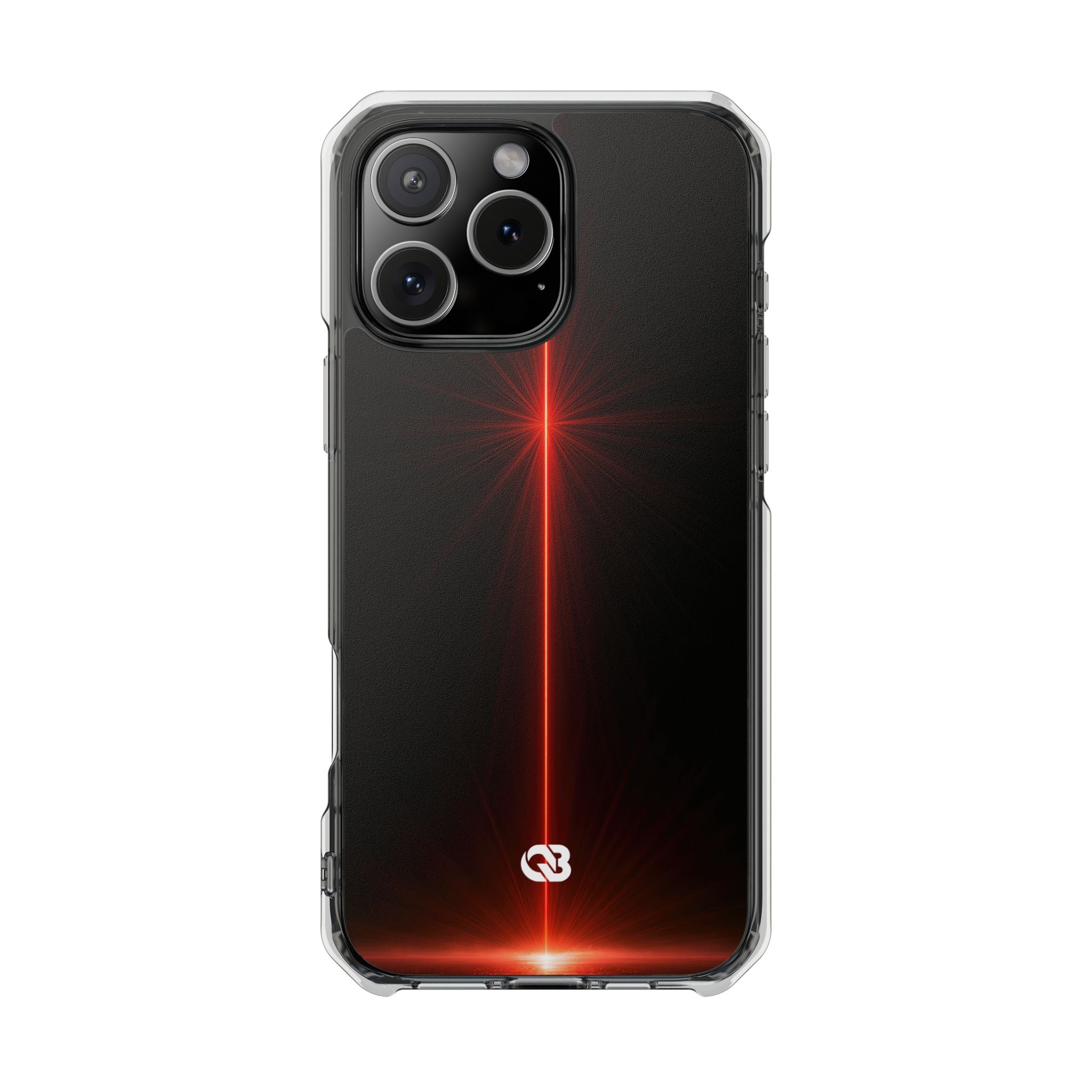 Red Impact MagSafe Phone Case for iPhone - Crimson Flare Vector