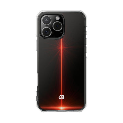Red Impact MagSafe Phone Case for iPhone - Crimson Flare Vector