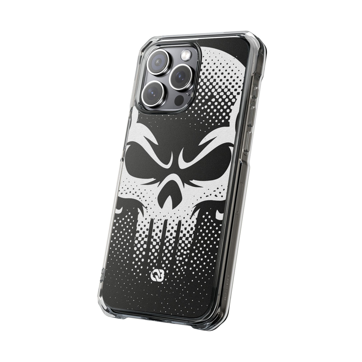 Phantom Halftone · Clear Impact Magnetic Phone Case for iPhone ·  Black