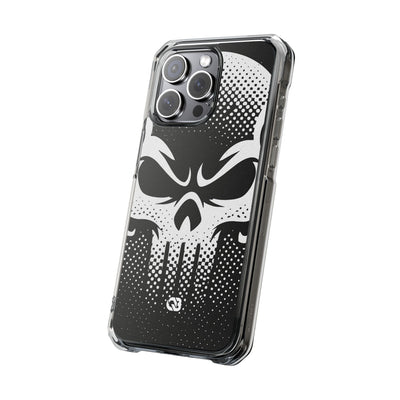 Phantom Halftone · Clear Impact Magnetic Phone Case for iPhone ·  Black