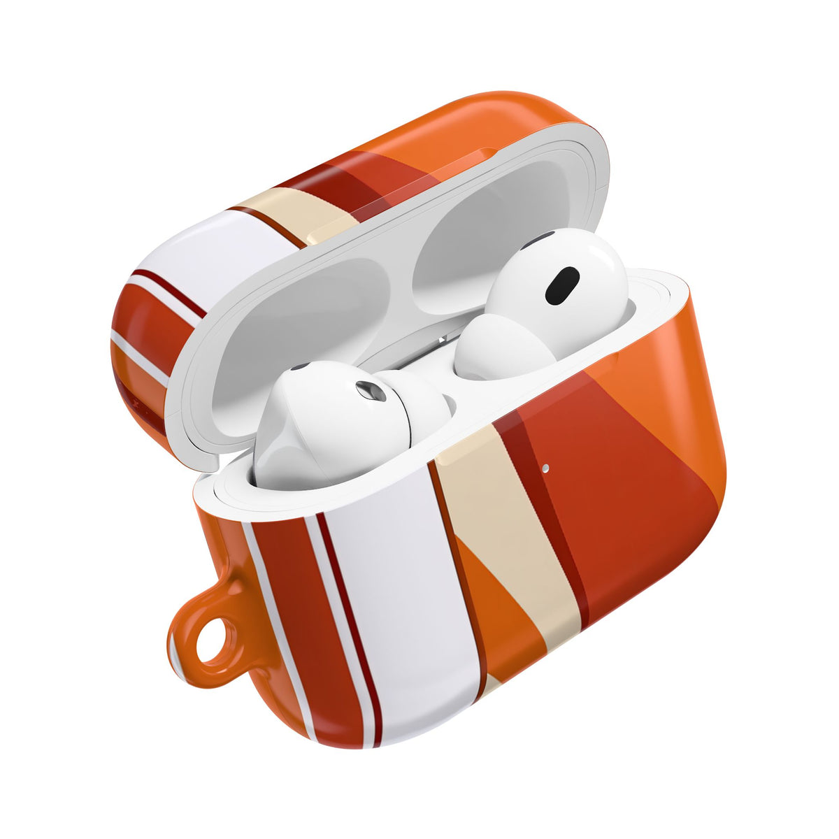 Terracotta Strata · Hard Case for AirPods & AirPods Pro · Orange