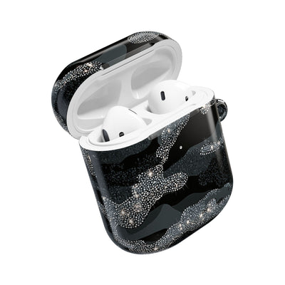 Glitter Shadow Camo · Hard Case for AirPods & AirPods Pro · Black