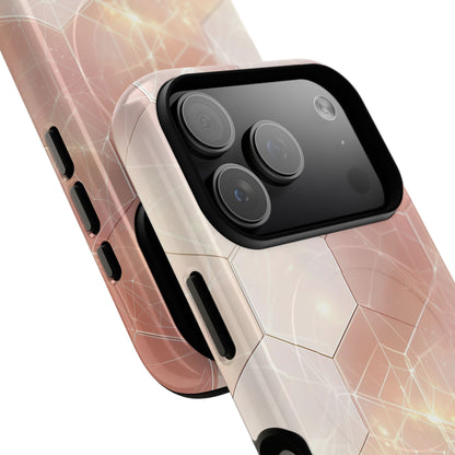 Honeycomb Glow iPhone 17 Pro Case - Tough+ - CASE•BOB