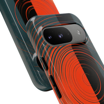 Teal Tough Phone Case for Google Pixel - Burnt Slate Radial