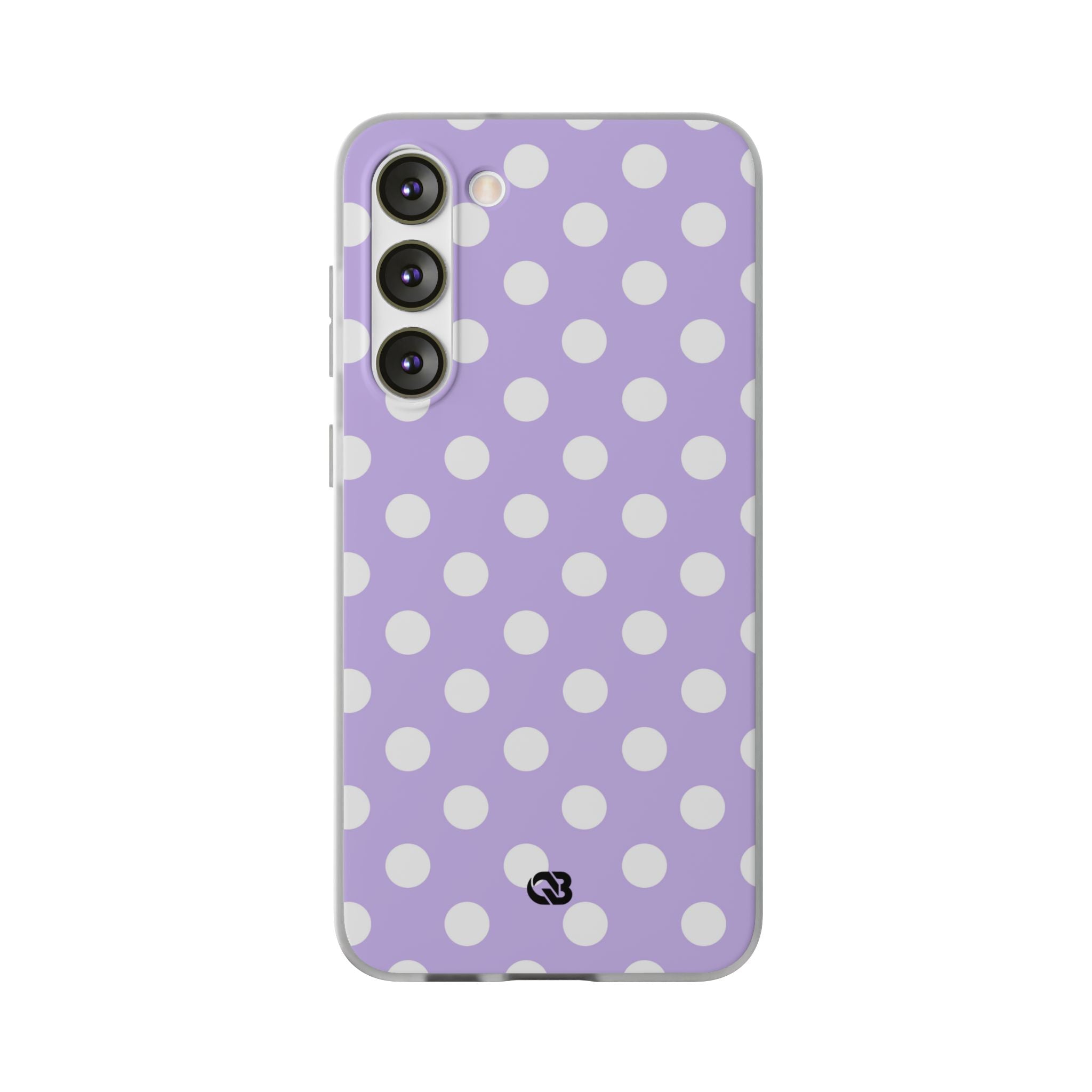 Lavender Polka Grid · Soft Phone Case for Samsung