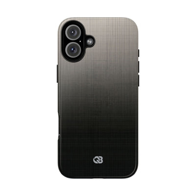Grey Tough Phone Case for iPhone - Faded Sand Mesh