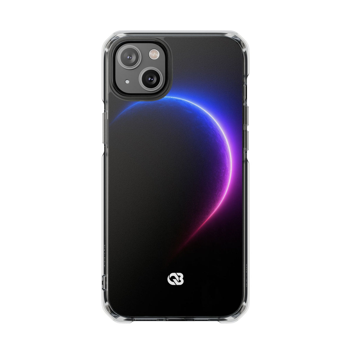 Luminous Eclipse · Clear Impact Magnetic Phone Case for iPhone · Black
